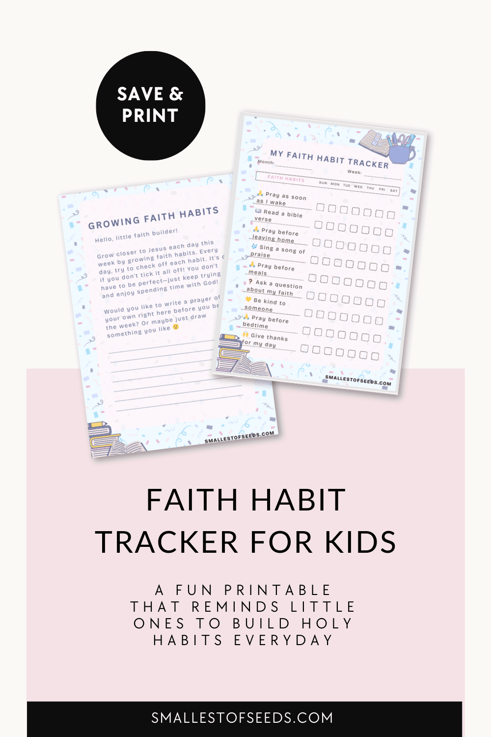 faith habit tracker mockup