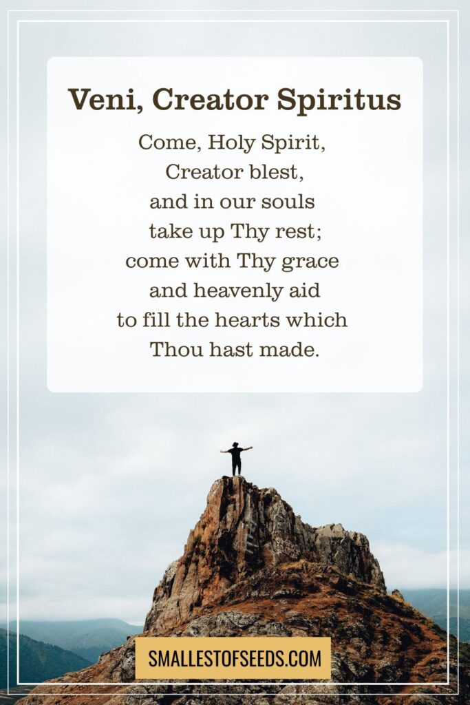 Veni Creator Spiritus 1 Prayer Cards Printables and Resources